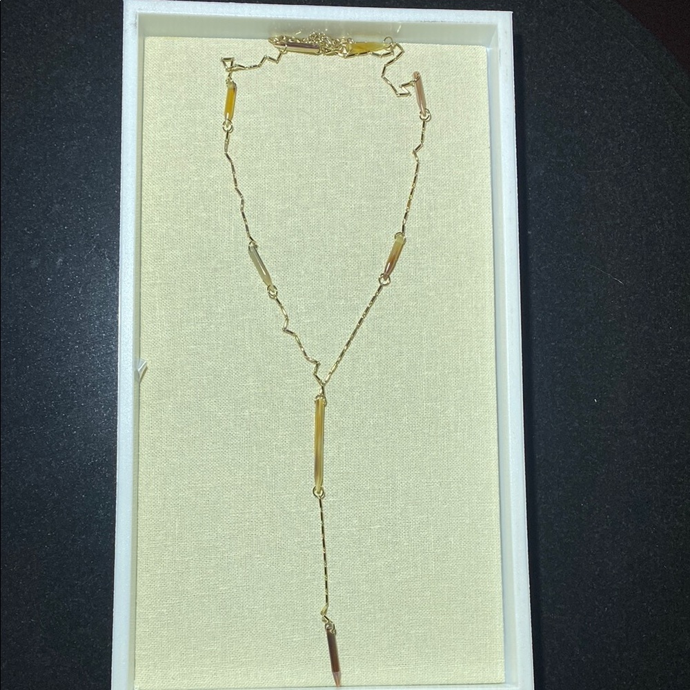 Horn Lariat Necklace